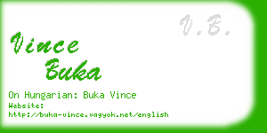 vince buka business card